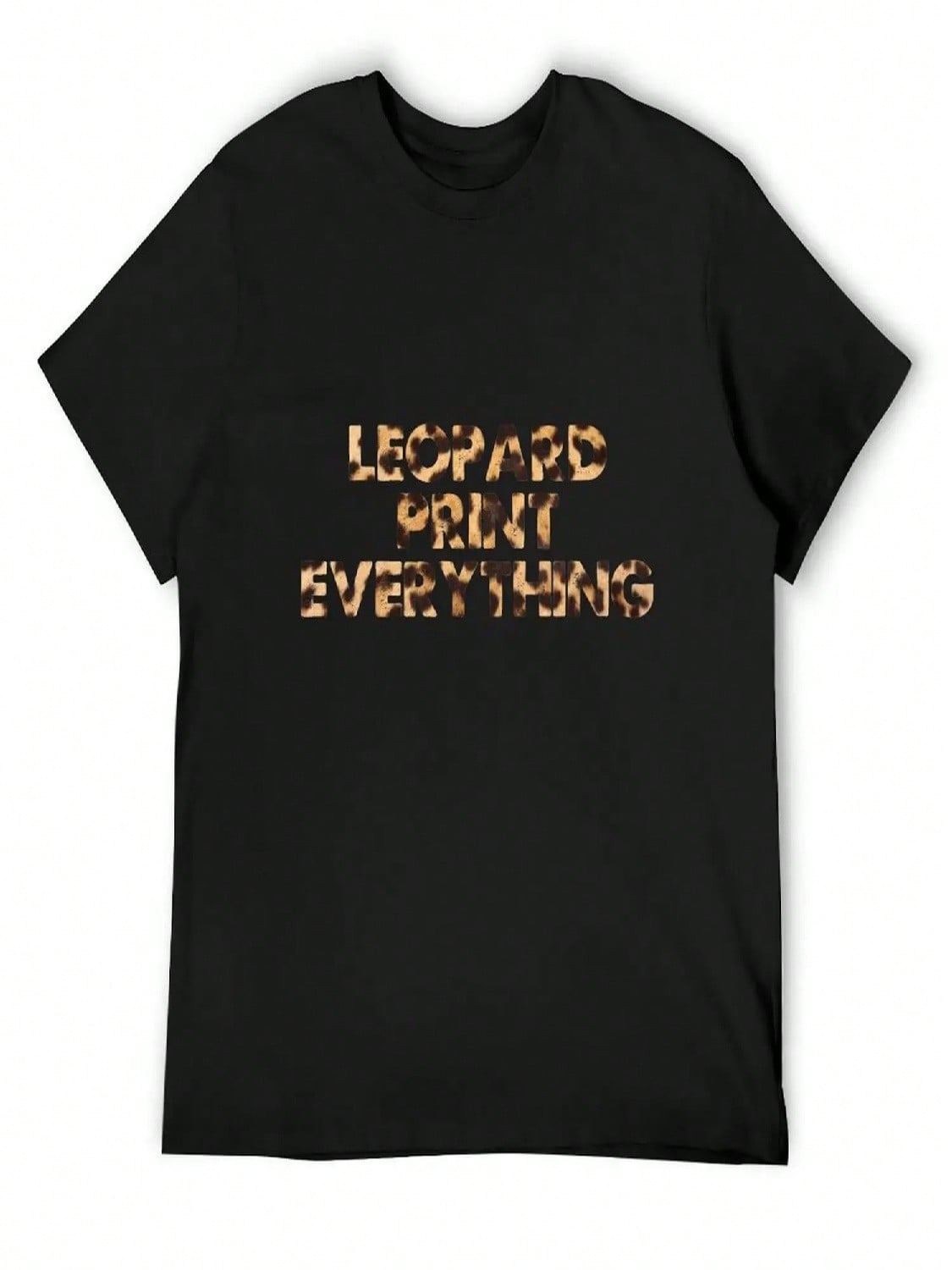 Leopard Print Everything T-Shirt Summer Shirt Funny T-Shirt Anime T-Shirt Kawaii Clothes Tshirt S разноцветный