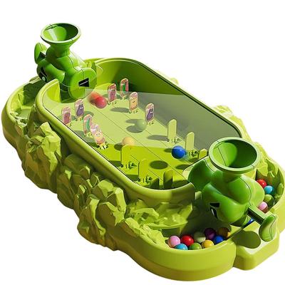 Máquina de Pinball de Legumes para Crianças Jogo de Tiro de Mesa Interativo para Duas Pessoas Pai e Filho Brinquedo de Batalha Presente de Natal