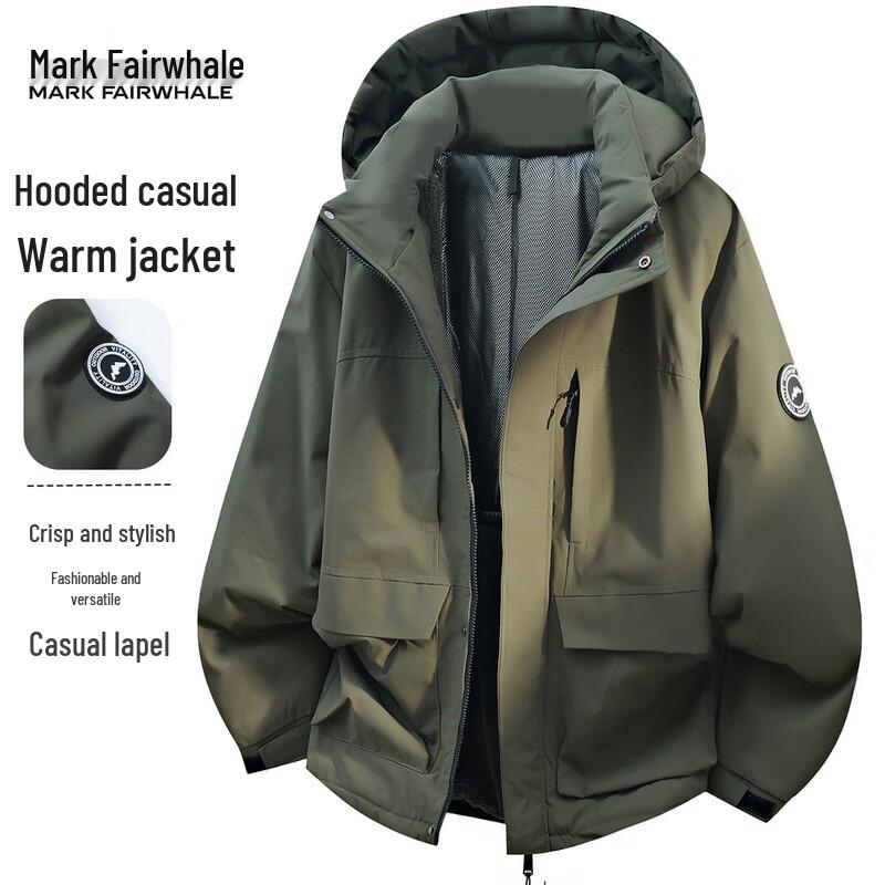 

Mark Fairwhale Men s Hooded Workwear Padded Jacket XL