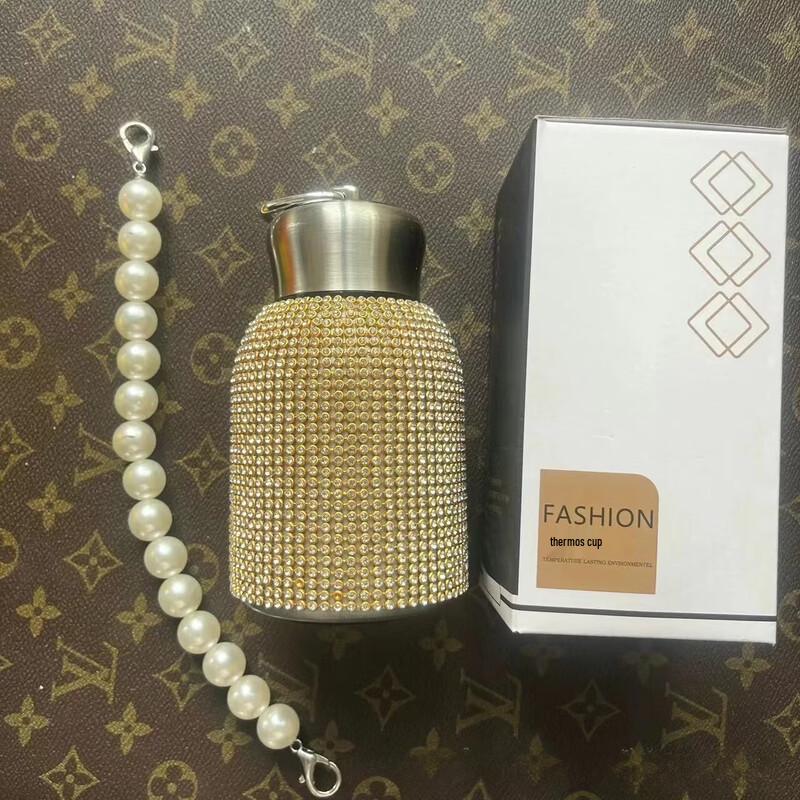 

Chubby Diamond-Encrusted Stainless Steel Insulated Tumbler
