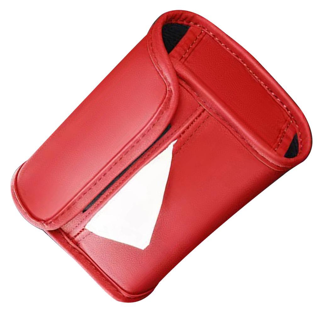 Armrest Tissue Box Holder Wear Resistant Pu Leather Backseat Tissue Case Holder Napkin