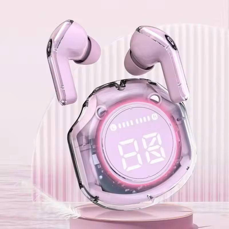 T8 PRO Tws Bluetooth Earbuds Transparent with LED Digital Display Wireless In-Ear Earphone For Xiaomi Huawei iPhone Headphone