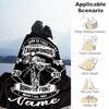 Black Belt Taekwondo Customize Text Blanket Lightweight Personalized Blanket Soft Warm Cozy Throw For Home Decor Bedding Office Picnics All-Season Use