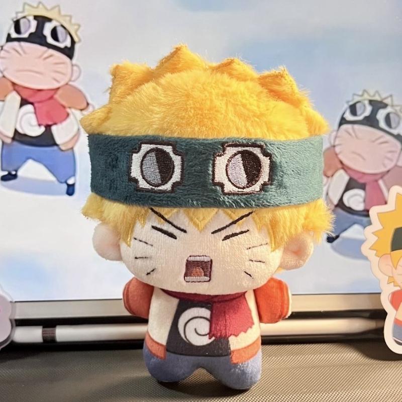 Очаровательная Анимация Наруто Хлопковая Фигурка Плюшевая Фигурка Дизайн Анимации Каваи Узумаки Наруто Товары 10см Плюшевая Набивка Плюшевая Фигурка Игрушка