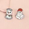 Happy Holidays Christmas Snowman Enamel Pins Halloween Ghost Santa Hat Brooches Lapel Badge Fashion Jewelry Gifts for Friends