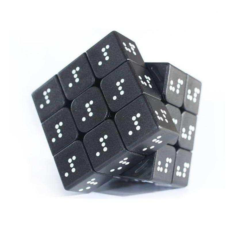 Activating Toys Men's Speed Cube Braille 3X3 Cubo Mágico Zauberwürfe Iq Challenge Mind Test Educational Puzzle Toys Unique Gifts For Teens Boys Girls