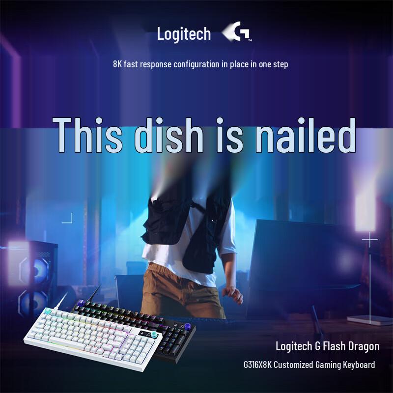 Logitech G316X Customizable RGB Hot-Swappable Mechanical Gaming Keyboard