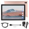 10.1in HD Tablet 3GB 64GB for Android 8.0 4G Dual SIM Dual Standby Calling Pink Dual Cameras Tablet 100‑240V US Plug