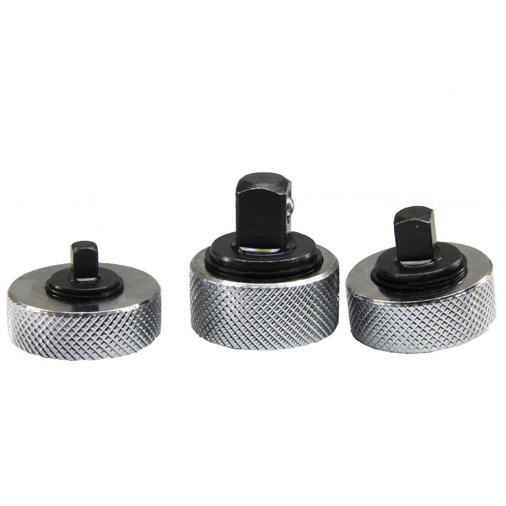 3Pcs Finger Ratchet Set Reversible Thumbwheel  Palm Wrench 1/4 3/8 1/2in Drive Compact Dia 38mm