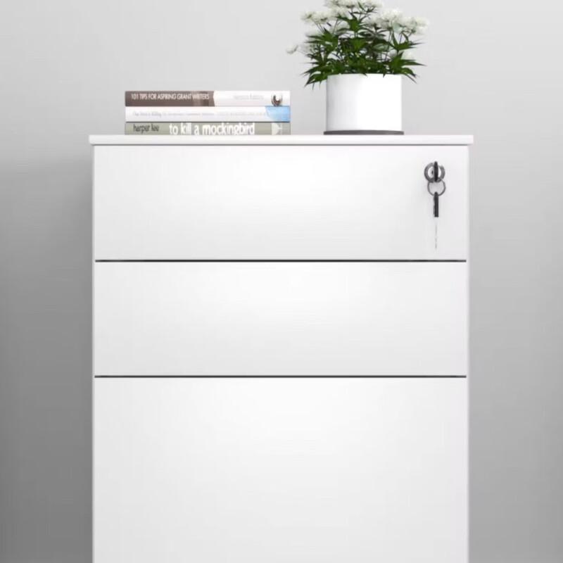 Steel 3-Drawer Under-Desk Mobile Cabinet