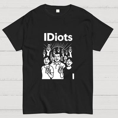 IDiots Digital ID Card Cotton Casual Cool Loose T-Shirt