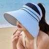 Damen Sommer Reise Strand Atmungsaktiv Pferdeschwanz-freundlich UPF50+ Sonnenschutz UV-Schutz Visier Kappe