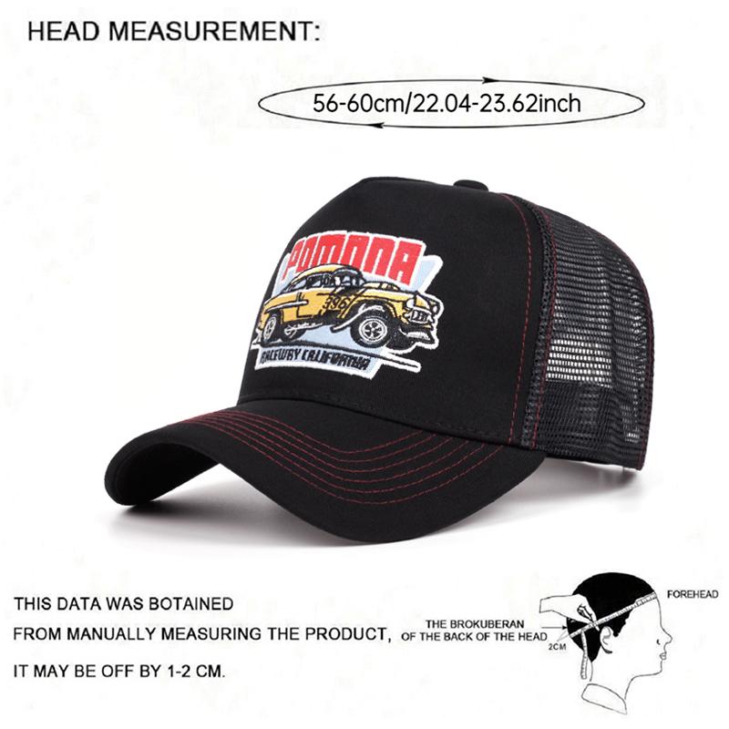 New Mesh Hat Pomnna Car Men'S Truck Hat Street Dance Hip Hop Hat Women'S Daily Life Sunshade Hat Baseball Hat