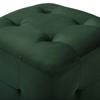 VidaXL 2 Pcs Poufs Green 30 X 30 X 30 Cm Velvet Fabric