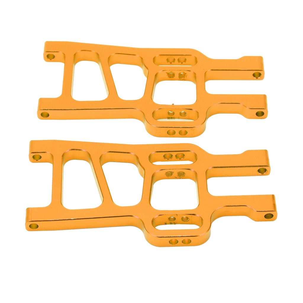 2pcs RC Lower Suspension Arm Front and Rear Aluminum Lower Swing Arm for HSP 94111 94108Gold
