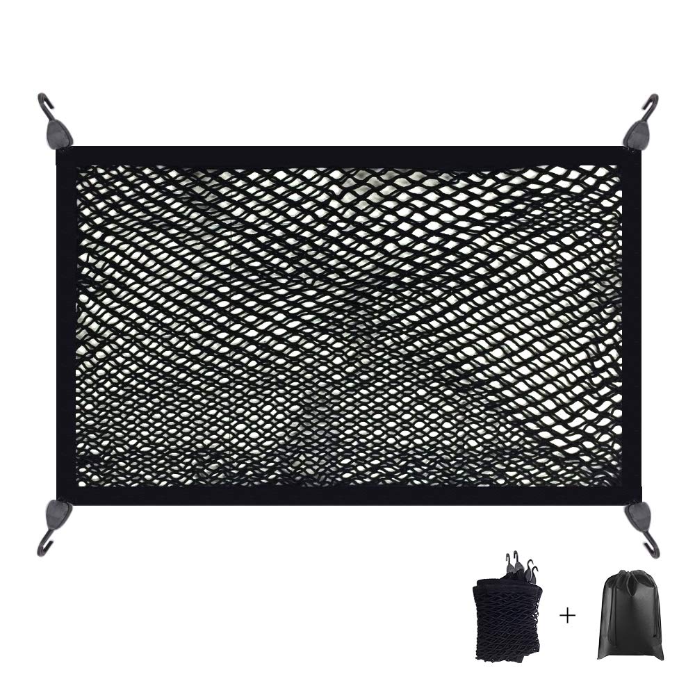 PGMARO Car Luggage Net, 31.5 x 23.6 inches (80 x 60 cm), 2 Layers,