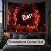 Custom Name Text Tapestry,The Cure Decorative Wall Hanging, Background Tapestry For Home Bedroom