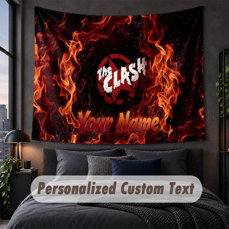 Custom Name Text Tapestry,The Cure Decorative Wall Hanging, Background Tapestry For Home Bedroom