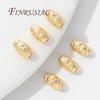 18K Gold Plated Separators For Beads,Spacer Beads,Oval Beads,DIY Bracelets Accessories,Jewelry Making Supplies