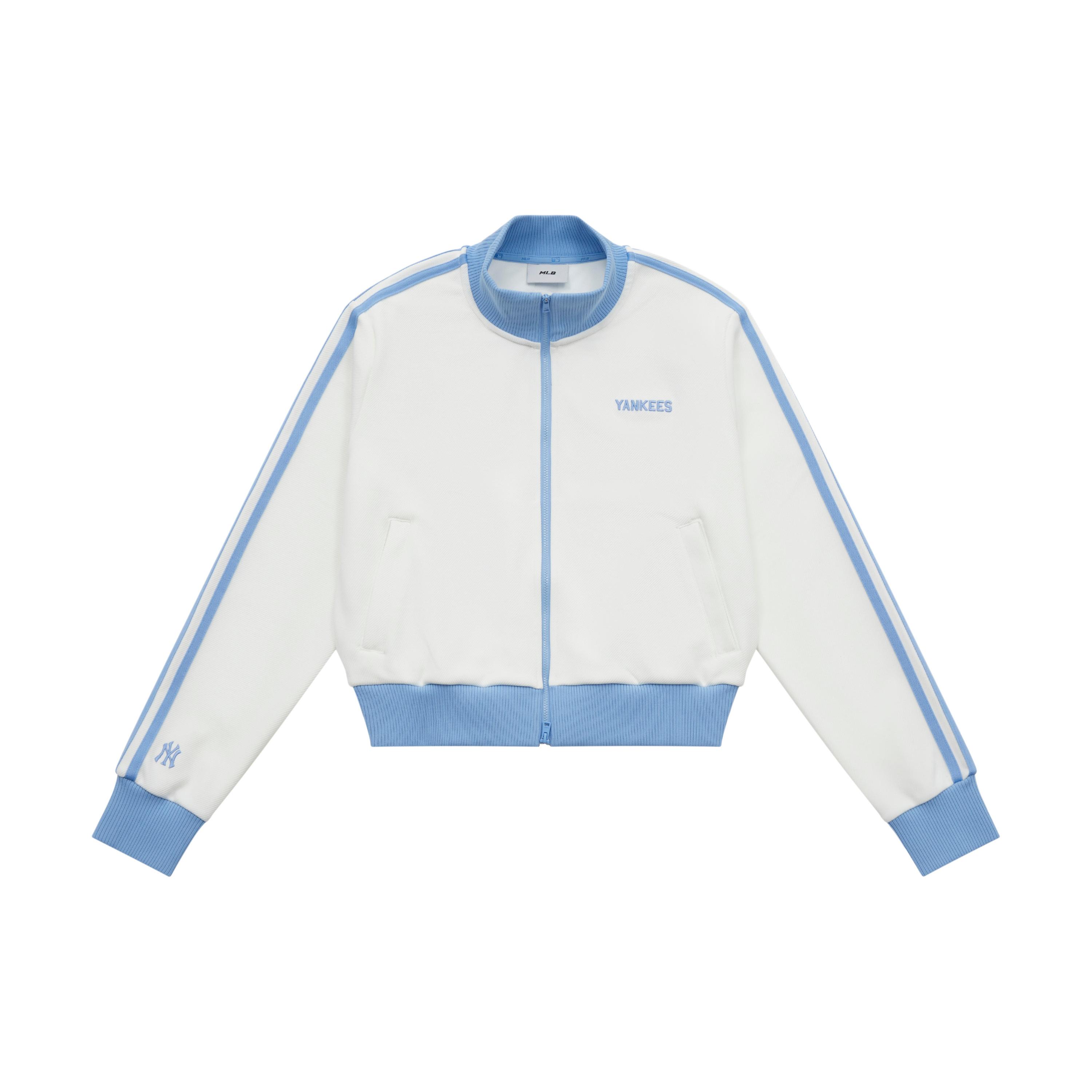 

New MLB Preppy Style Collection New York Yankees SS25 Jacket Women s Standard Ivory White 3FTRV1151-50IVS XS