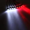 [Generic] HSP RC Car 8 LED Light Kit Upgrade Parts, 5mm White LEDs + Red LEDs, ABS