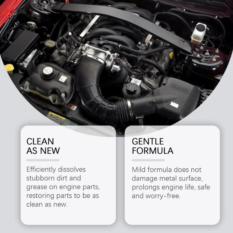 Car Engine Cleaner 120ml Heavy Oil Stain Degreaser Sprayer Wheel Cleaner Sprayer Multipurpose Degreaser