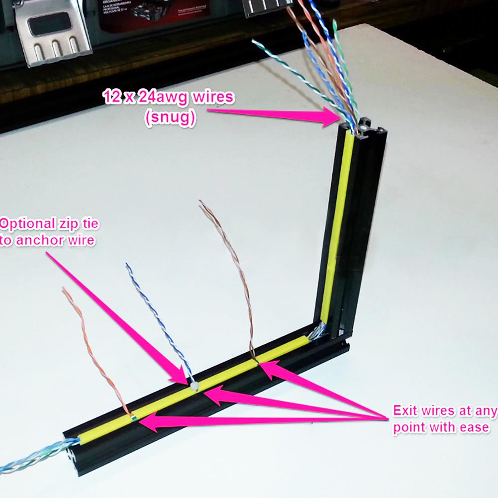 3D Printer Accessories X Y Z-axis Profile Fixed Bumper 1 M OpenBuilds V-Slot Slot Cover for 3D Printer Parts