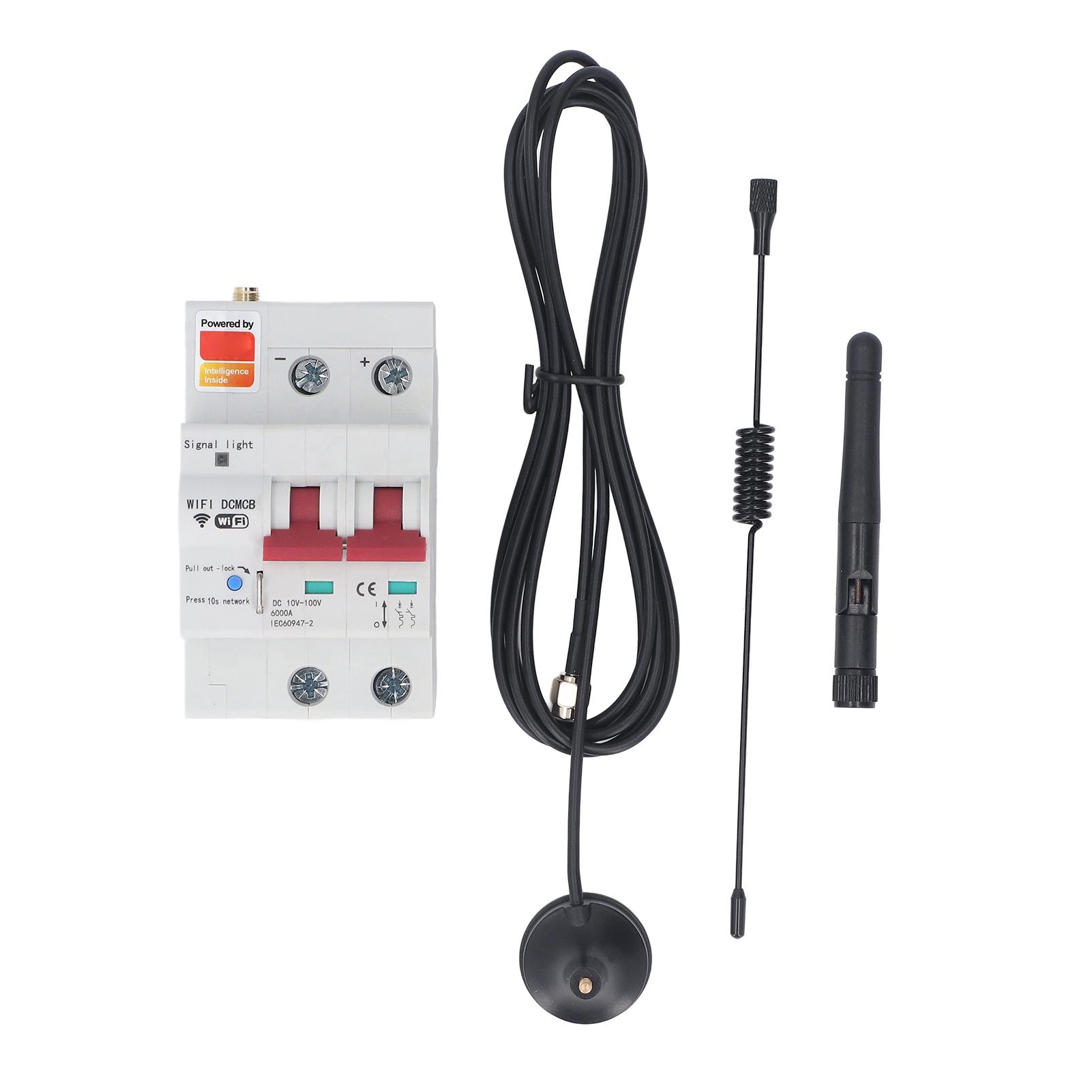 Painter Smart Dc Circuit Breaker 2P App Control Voice Control Wifi Circuit Breaker With Safety Lock Dc10‑100V 80A