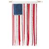 American Bunting Flag Rag Garland Rustic Flag Independence Day Day 4x2.3Ft For 4th Of Garden Fl N2C5