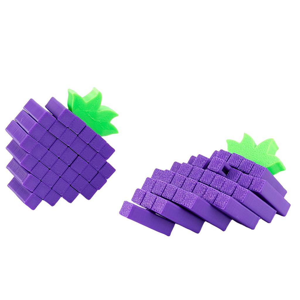 Fruit Shaped Puzzle Toy 3D Cube Brain Teaser Educational Block Game for Kids and Adults Novelty Shape Design for Cognitive Development