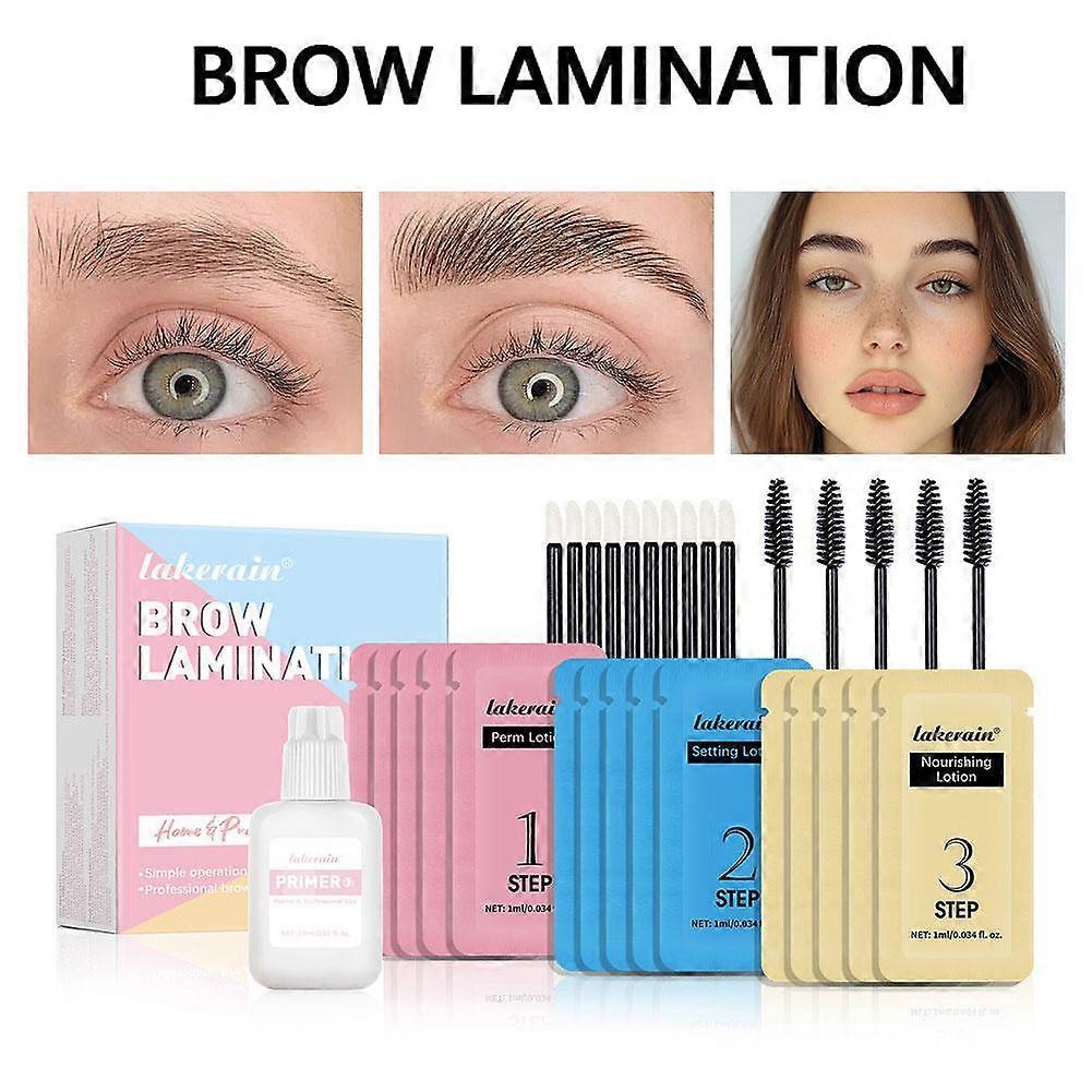 Bag Eyebrow Perm Kit (foreign Version) (A) $lakerain Bag Eyebrow Perm Kit Quick Shaping Eyebrow Perm Kit Wild Eyebrow