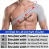 Adjustable Shoulder Brace, Neoprene Single Shoulder Back Support, Bamboo Charcoal Fiber Elastic Compression Wrap for Men and Wom