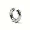 Fashion hip-hop hiphop rap bold thickened big earring Men wide earrings single titanium steel stud earrings Fancy