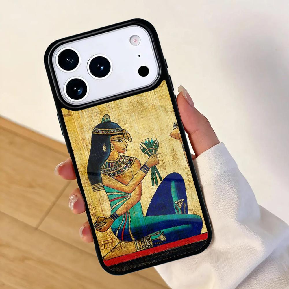 Egypt Mural Mobile Phone Case for IPhone 17 AIR 16pro Max 15 14 13 12 11 Bumper Cover