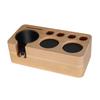 Espresso Tamp Mat Stand Anti Slip Stable for 5158mm Portafilter Worktop Bar Beech