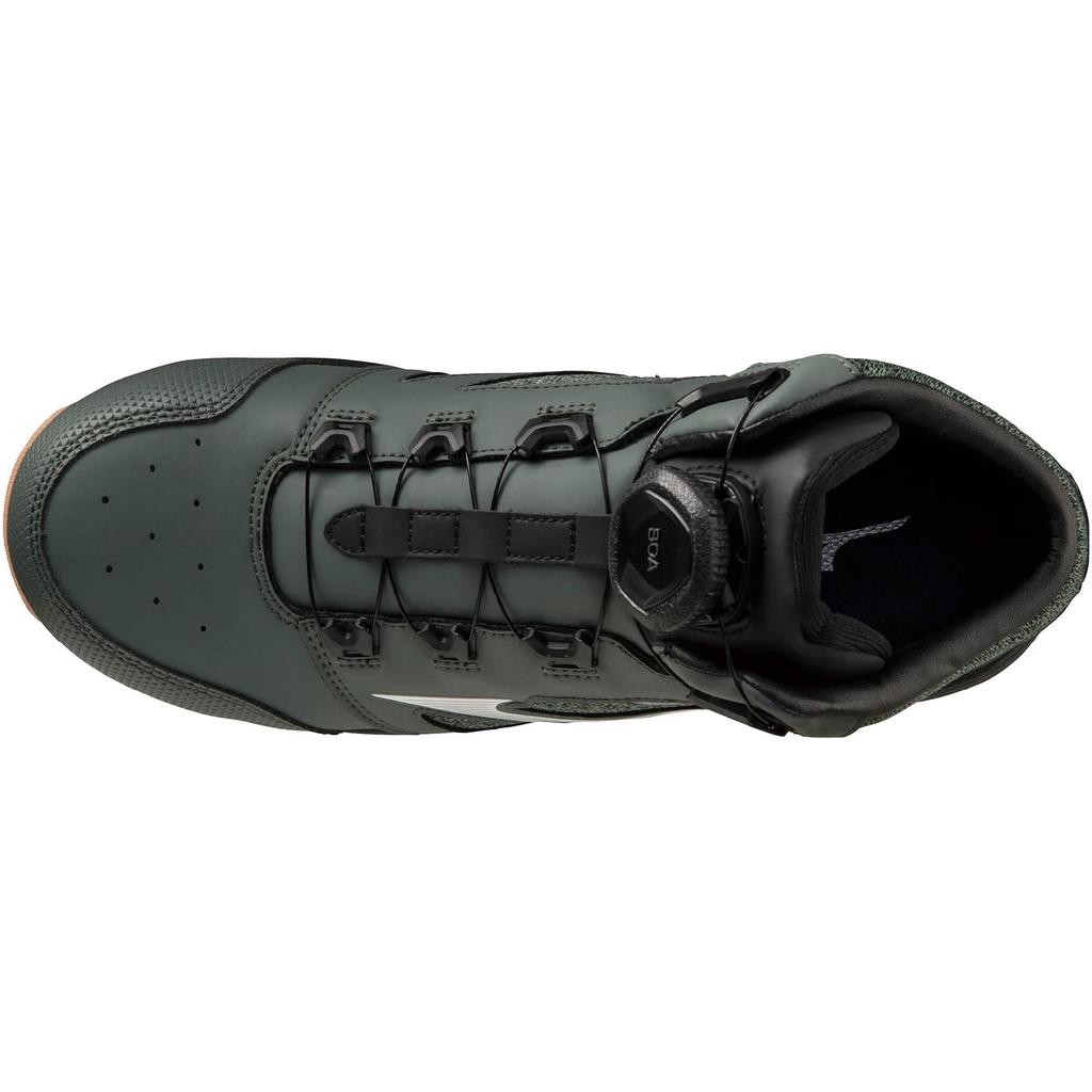 Mizuno Almighty BOA Work and Safety Khaki and Size 3E LS73M Men's Shoes, White, 26cm,