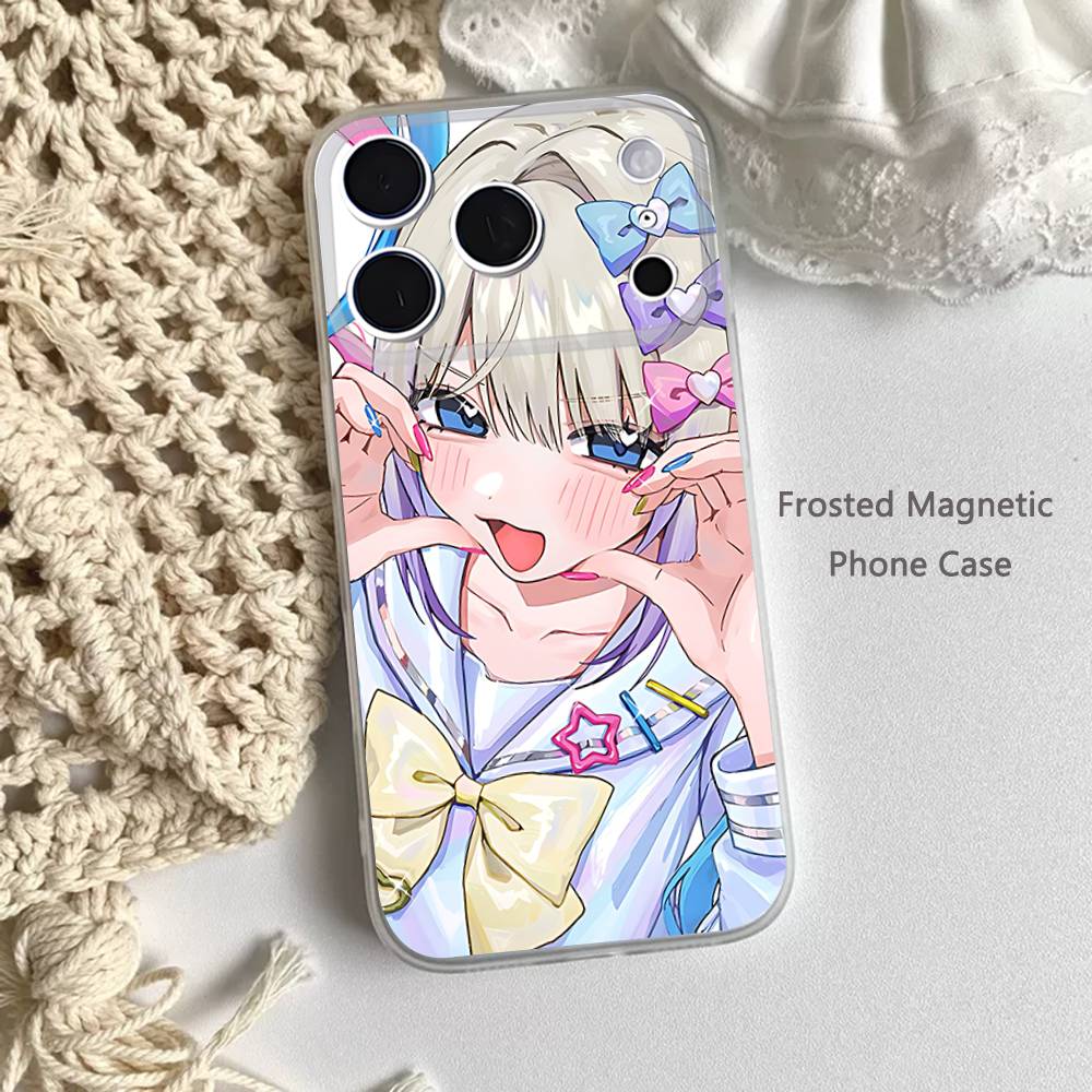 GAME NEEDY GIRL OVERDOSE Phone Case For iPhone 14,16,12,17,13,15,11 Max,Pro,Mini,Plus,Air,E Magnetic Frosted Transparent