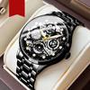 Men's Watch Business Light Luxury High-end Brand Versatile Gold Hollow Male Fashion Quartz Clock Watches