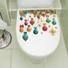 Weihnachtslicht Hängekugeln, Badezimmer- und Toilettendekoration und Verschönerungsaufkleber