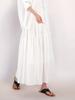 Acud Sheer Bending Flare Skirt_White