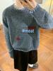 Korean Retro Penguin Jacquard Sweater: Women’s Loose Fit Knitwear