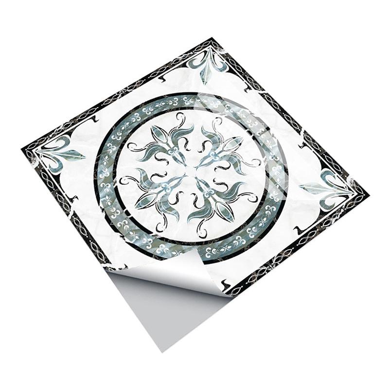 

1 шт. самоклеящиеся обои из ПВХ, паркет, мрамор, водонепроницаемые напольные наклейки, квадратные наклейки, нескользящие, для украшения дома