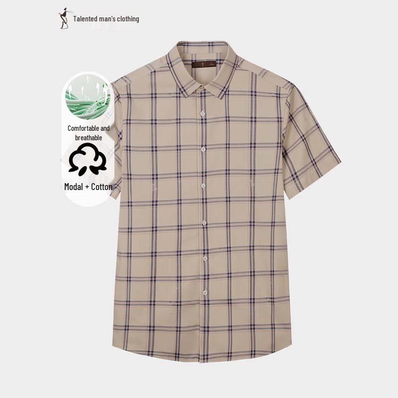 

TRIES 2025 Summer Men s Casual Short-Sleeve Shirt M