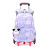 Zaino Scolastico per Bambini con Ruote Borse per Studenti per Ragazze Borsa Trolley Cartella Carina Zaino con Ruote Bambina Ragazze