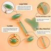2Pcs Facial Massager Kit Resin Face Roller Guasha Board Beauty Scraping Massage Roller Face Lifting Neck Body Skin Care Tools