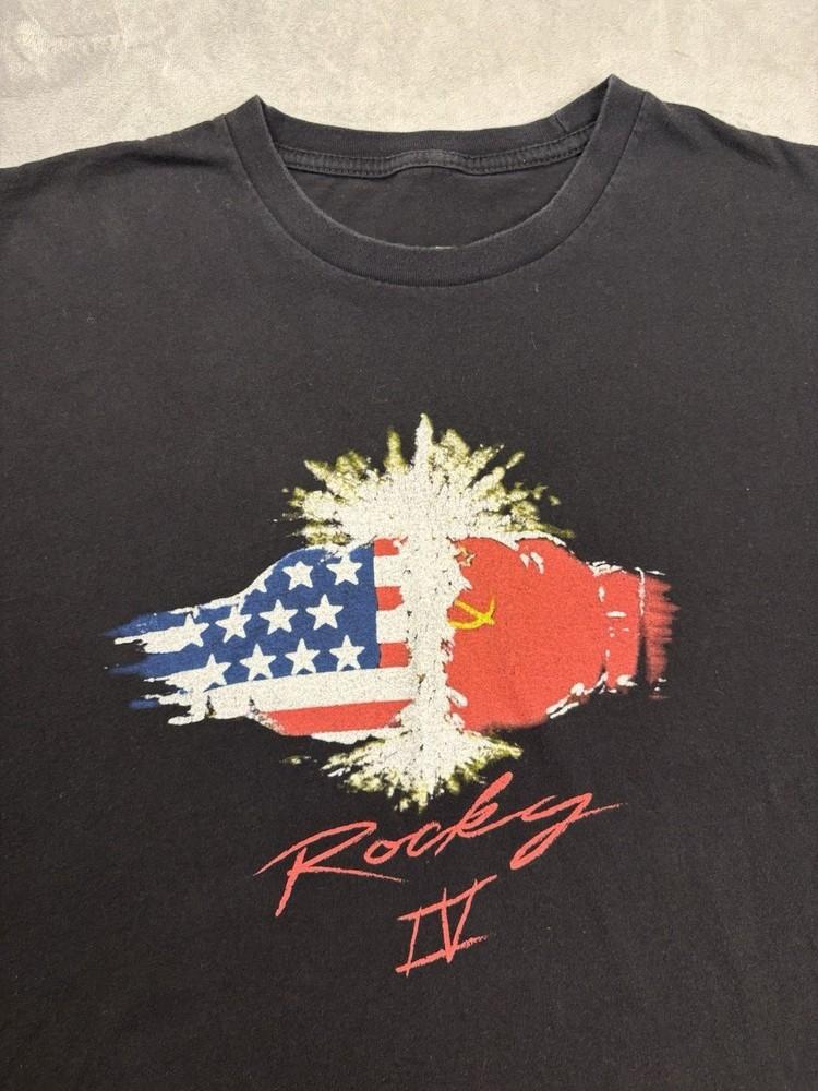 Rocky IV Movie T-Shirt Black T-Shirt Size S to 5XL Unisex T-Shirt L