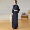 Women's Autumn Fashion Set: Vest and Wide-Leg Pants for Mature Ladies