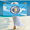 Manchester City Temalı Ultra Yumuşak Plaj Havlusu, Havuz - Kamp, Dalış İçin İdeal - Mükemmel Seyahat Gereci, Canlı Renkli Plaj Havlusu.