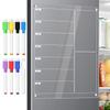 Reusable Magnetic Acrylic Weekly Planner Transparent Erasable Memo Board  Kitchen