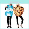 Halloween Couple Costume Milk Cookie Pair Set For Stage Performances And Party Decor